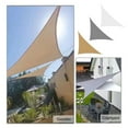 thumbnail image 3 of Sylvtty Triangle Sun Shade Sail Waterproof UV Block Sun Shade Canopy Outdoor Awning Shade Cover for Backyard Garden Yard Deck Pergola, 3 of 7