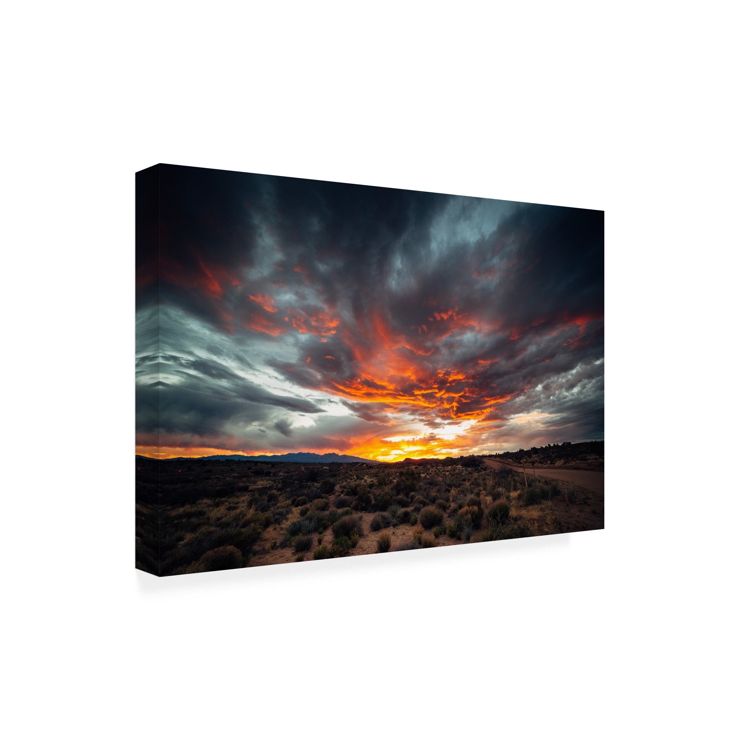 Marco Germinario 'Sunset In Arizona' Canvas Art