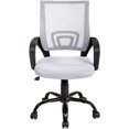thumbnail image 1 of BestOffice Home Office Chair Ergonomic Mesh, Lumbar Support Armrest Executive Rolling Swivel Adjustable Mid, White, 1 of 7