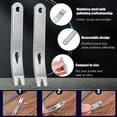 thumbnail image 4 of 8 Pieces Mini Pry Bar Stainless Steel Flat Bar Multifunction Small Pry Bar Mini Crowbar Opener Tool, 4 of 5