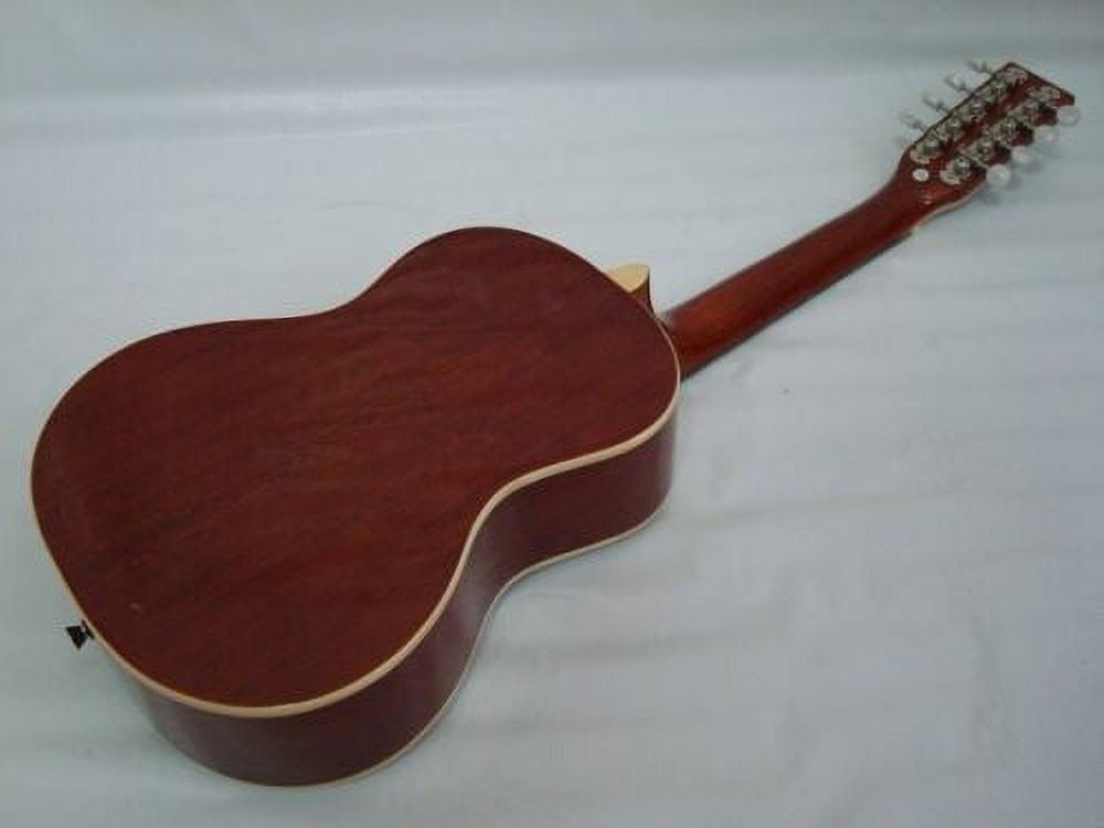 Free Gig Bag 8 String Solid Mahogany Dolphin Ukulele, Mandola, Uke