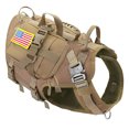 thumbnail image 1 of Tactical Dog Harness Military No Pull Pet Harness Vest For Medium Large Dogs Training Hiking Molle Dog Harness With Pouches ShopWise Round, 1 of 27