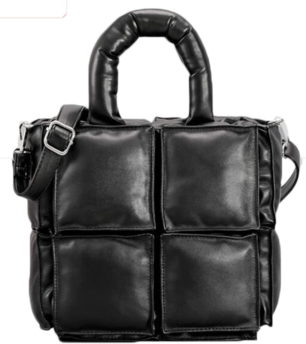 PIKADINGNIS Womens Quilted Puffer Crossbody Bag Small Square Shoulder