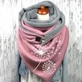 thumbnail image 2 of Foulard pour Femmes Chaud en Coton à Imprimé, à Boutons, Mode, Doux, Châle Foulard, 2 of 3