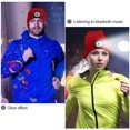 thumbnail image 6 of Morttic Unisex Bluetooth Beanie Hat with Light, Upgraded Musical Knitted Cap with Headphone and Built-in Stereo Speakers & Mic, Headlamp Hat for Outdoor Sports Running Hiking (Red), 6 of 8