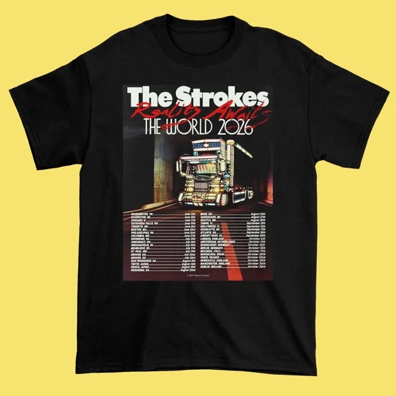 The Strokes Tour Reality Awaits The World 2026 T-Shirt
