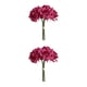 thumbnail image 4 of Wosthever Rosas artificiales 5 cabezas Flores falsas Novia Boda Ramo Flores de plástico Romántico Real Touch Photo Prop Layout Rosa roja 2piezas, 4 of 6