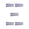 thumbnail image 2 of Justharion Coffin Nail Set Glossy Classic French Style Scratch Resistant Artificial Press-on Fingernails Manicure Stickers Type 19 5Set, 2 of 6
