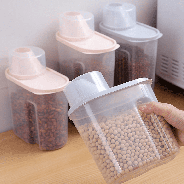 Sanmadrola Airtight Plastic Food Storage Containers with Lids for Kitchen Storage Organization Containers 16 Pcs for Pantry Organization and Storage