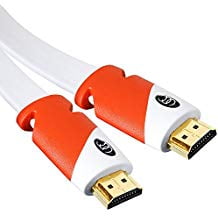 FLAT HDMI Cable - 20 FT, High Speed HDMI Cable (6.10m) Flat Wire - CL3 Rated Supports 4K, Ultra HD, 3D, 2160p, 1080p, Ethernet and Audio Return (Latest HDMI 2.0b Standard) HDCP 2.2 Compliant - 20