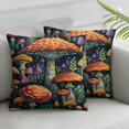 thumbnail image 3 of Ullo0ord Flowers Throw Pillow Cover, Decorative Pillow Covers Inch, Square Cushion Case for Couch Sofa Living Room Bed 20x20in, 3 of 7
