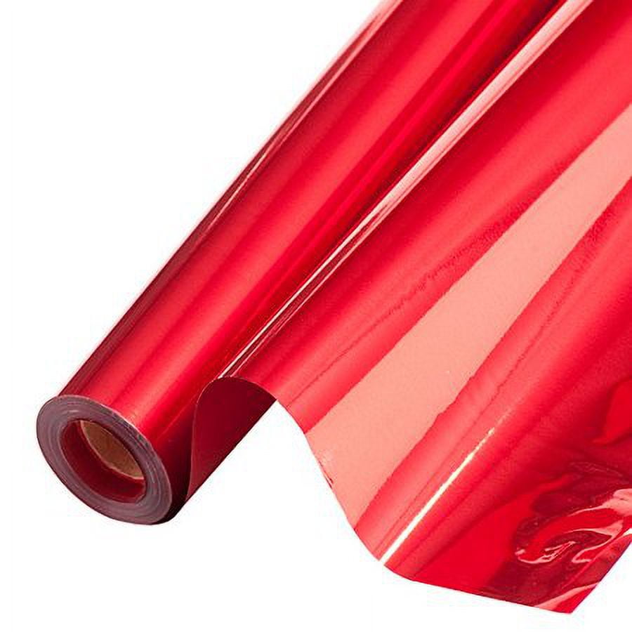 PMU Gift Wrap Mylar Roll Metallic Green 24 Inches X 8.3 Feet 1.4 Mil PVC  Film Highly Reflective Foil Material, Great for Gifts, Baskets, Arts &  Crafts, Balloon weights, Décor Pkg/1 