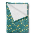 thumbnail image 2 of Underwater Soft Flannel Fleece Throw Blanket, Exotic Anemone Fishes Swimming in the Ocean Sea Marine Coral Reef Motif, Cozy Plush for Indoor and Outdoor Use, 50" x 60", Dark Teal Orange, by Ambesonne, 2 of 5