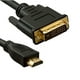 axGear Premium DVI-D vers HDMI Moniteur Adaptateur Câble Mâle vers Mâle HD HDTV 6F – image 1 sur 2