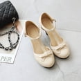 thumbnail image 3 of SACFOF Women's Cute Retro Rockabilly Shoes T Strap Mary Janes Heels Chunky Cosplay Shoes Sweet Block Heeled Bow Pumps, 3 of 6