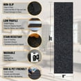 thumbnail image 3 of Ottomanson Indoor/Outdoor Non-Slip Stair Treads for Wooden Steps 8" x 30" Rubberback Step Mat, 14 Pack, Black, 3 of 12