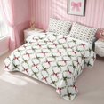 thumbnail image 3 of Erosebridal Christmas Twin Quilt Set for Girls, Christmas Twin Coverlet Set, 2pcs 1 Bedspread and 1 Pillowcase, 3 of 7