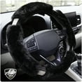 thumbnail image 4 of Auto Drive Black Fluffy Bling Steering Wheel Cover, 34061PWDI, 1.08 lbs, 4 of 10