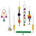 thumbnail image 4 of Bird Colorful Toys Set,6pcs/Set Bird Parrot Colorful Parrot Chewing Toys Bird Bell Toys Built to Last, 4 of 8