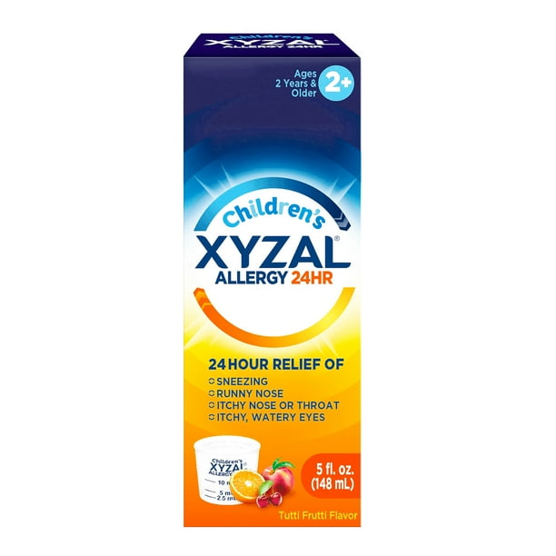 Xyzal Children's Allergy 24HR Oral Solution (5 Oz), Allergy Relief