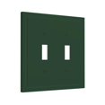 thumbnail image 2 of Tapa decorativa para interruptor de luz Oilbiexn verde oscuro de 2 módulos, 2 of 8