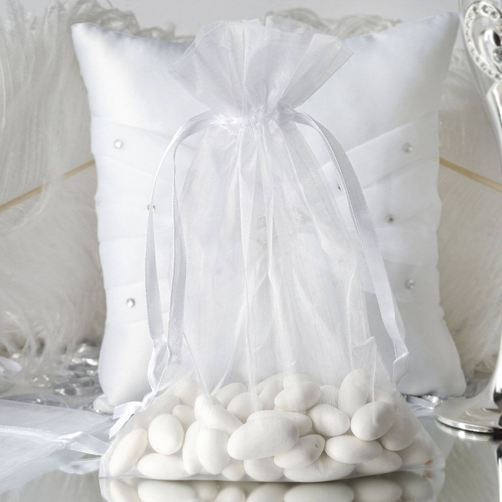 Efavormart 50PCS Organza Gift Bag Drawstring Pouch for Wedding Party ...