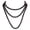 Black, variant on UDIYO Faux Pearl Necklace Charming Sleek Glass Cluster Long Simulated Pearl Necklace for Anniversary