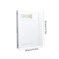 thumbnail image 3 of A4 Ring Binder Cover, 3 Ring Loose Leaf Notebook Shell for Document Storage, Plastic Folder with Elastic Bands and Pen Clip, Portable Binder for School Office and Meeting, 3 of 6