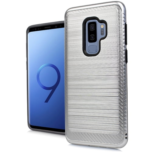 Samsung Galaxy S9 Plus Brushed Case 3 Silver