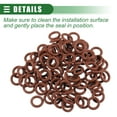 thumbnail image 6 of Unique Bargains Universal O Ring Seal Gasket Orings Seal Washer for Plumbing for Cars 8mm ID x 2.5mm CS Brown 100pcs, 6 of 6