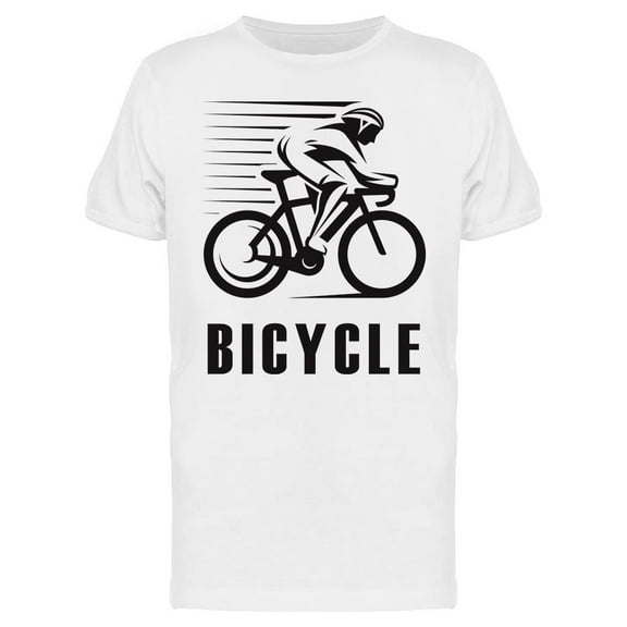 Minimalist Retro Bicycle  T-Shirt Men -Image by Shutterstock, Male Small