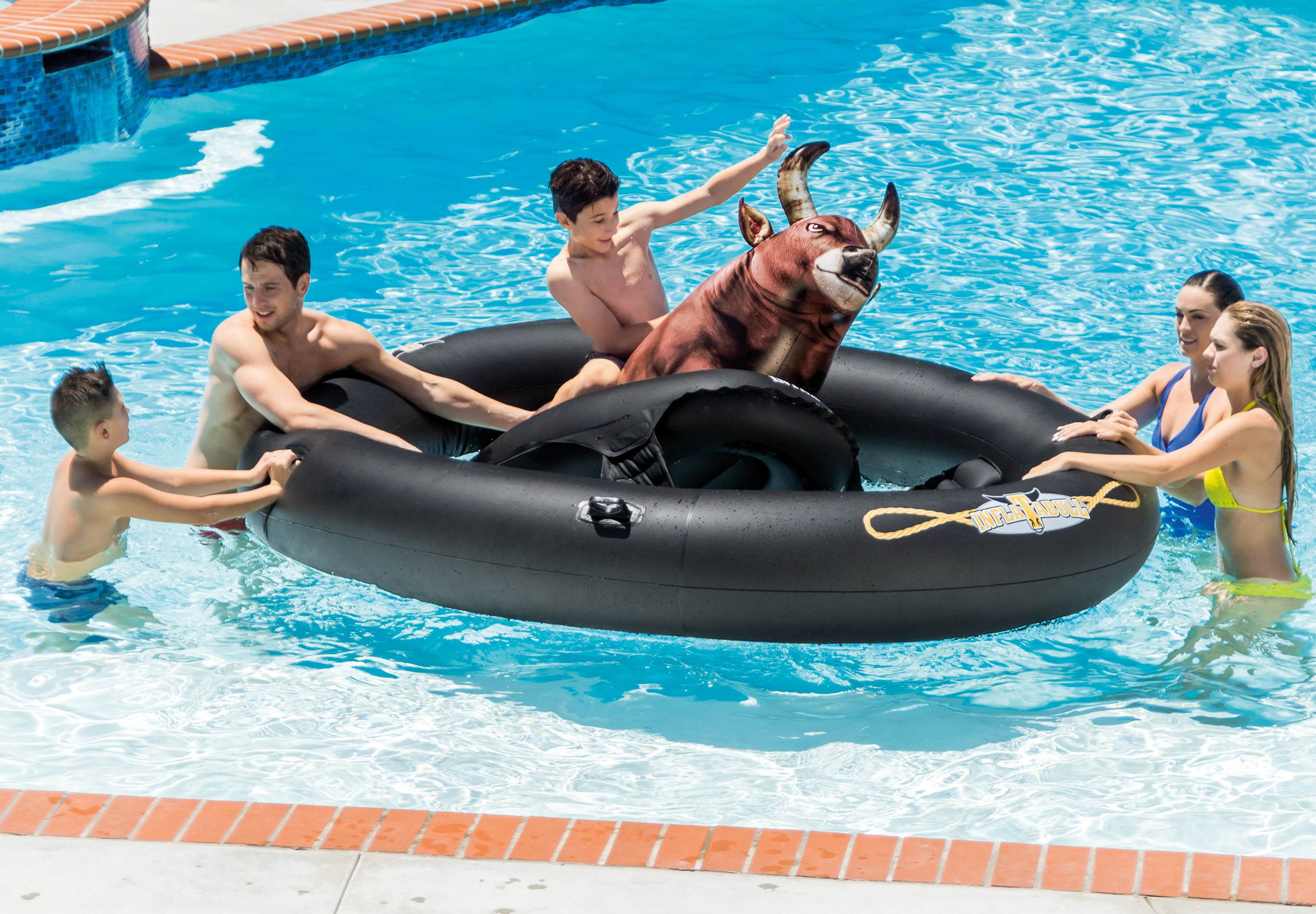 bull inflatable pool