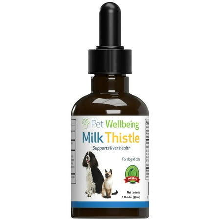 UPC: 0661822600122 | Pet Wellbeing Natural Cat Liver Disease Support – Milk Thistle 2oz (59ml)
