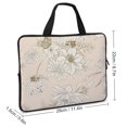 Bybiment Laptop Bag 10 Inch, Pattern Hydrangea Anemones Rose Waterproof