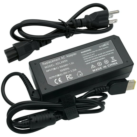 65W Charger for Lenovo ThinkBook 14 IIL 20SL0016US Laptop AC Adapter Power Cord
