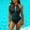 Army Green, variant on Sakmal Womens One Piece Swimsuits Modest Bathing Suit Beach Green V Neck Womens Swimwear L