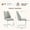 Light Gray#8, variant on Dining Chairs Dining Chairs Set of 4, Light Gray Faux Leather Kitchen Chairs with Gold Mesh Texture, Silver Back Ring and Pull Handle, High Back Upholstered Dining Room Chair (Light Gray, Set