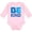 AD-Pink, variant on Be Kind Logo in Blue Boys or Girls Long Sleeve Baby Bodysuit