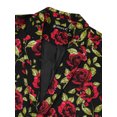 thumbnail image 3 of Lars Amadeus Men's Casual One Button Notched Lapel Floral Print Blazer, 3 of 7