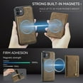 thumbnail image 4 of ELEHOLD Case for iPhone 14 Pro Max, 2-in-1 Detachable Magnetic Leather Wallet Case with RFID Blocking,Coffee, 4 of 8
