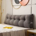 thumbnail image 2 of Home Textiles Washable Removable Triangle Filling Cushion Headboard Bedroom Sofa Bed Back Support Pillow Tatami Lumbar Backrest, 2 of 5