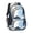 Blue and Gold, variant on Black and Gold Marble Pattern Backpack for School, Cute School Bag with Adjustable Shoulder Straps and Padded Back, 16.9"x12.6"x5.9"