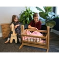 thumbnail image 4 of Amish-Made Wooden Deluxe Doll Swinging Cradle, White Painted Finish, 4 of 5