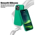 thumbnail image 5 of iPhone 13 Pro Case,[Military Grade Drop Protection] [Anti-Scratch Microfiber Lining] Silicone Shockproof Protective Phone Case Slim Thin Cover 6.1 inch, Emerald Green, 5 of 5