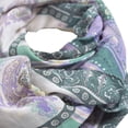 thumbnail image 5 of Premium Tribal Paisley Floral Print Frayed Edge Scarf Shawl Wrap, 5 of 6