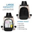 thumbnail image 6 of FORMRS Women's Travel Backpack Purse Anti-Theft Hidden Pockets Casual Shoulder Bag, Orange Floral Blooms, 6 of 7