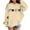 1-Beige745, variant on Byoo Big Girls Oversized Hoodie Full Sleeve Heart Print with Pocket Hoodie Sweatshirts Soft Casual Breathable Sweatshirt