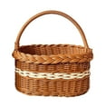 thumbnail image 4 of Cesta de picnic con maceta, asa de transporte, cesta de almacenamiento, cesta de picnic tejida estilo B, 4 of 7