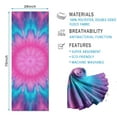 thumbnail image 2 of Pink Blue Tie Dye Flower Pattern Hot Yoga Mat Towel Non Slip for Hot Yoga - Quick-Drying Yoga Mat Cover with 4 Corner Pockets with Travel Bag - Hot Yoga Towel Non Slip 70"x26", 2 of 6