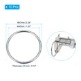 thumbnail image 2 of Uxcell Metal O Rings, Electroplated Zinc Alloy O Ring Buckle Seamless Welded Round Rings for Bag Purse Belts Silver 2", 2 of 5